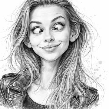 Funny cartoon caricature created in Creative Studio