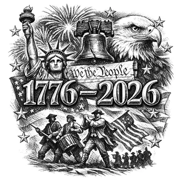 American patriotic symbols and historical figures, Pencil-Sketch style, CO2 laser engraving file, — free download